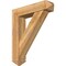 Ekena Millwork Traditional Arts and Crafts Rough Sawn Bracket w/ Offset Brace, Western Red Cedar, 8"W x 34"D x 40"H BKT0806X34X40TRA03RWR - alternate 1